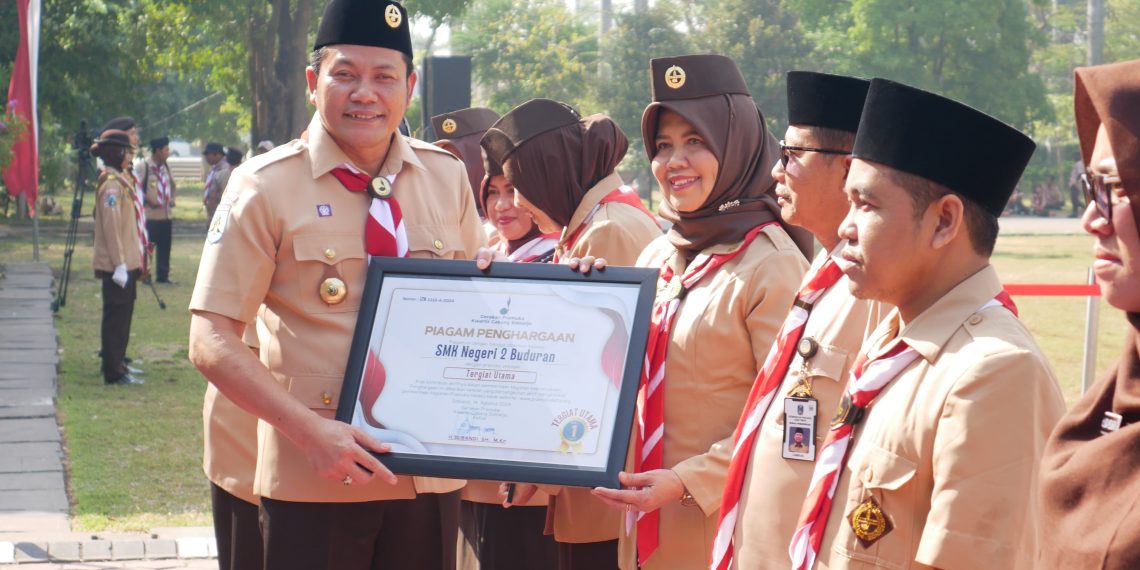 Jadi Irup Upacara Hari Pramuka ke-63, Plt Bupati Subandi Tekankan Generasi Muda Tumbuhkan Cinta NKRI