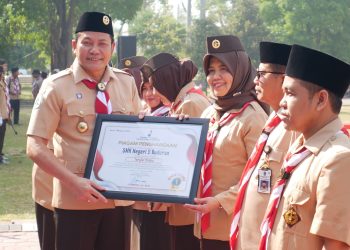 Jadi Irup Upacara Hari Pramuka ke-63, Plt Bupati Subandi Tekankan Generasi Muda Tumbuhkan Cinta NKRI