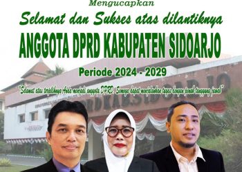 Dewan Direksi dan Karyawan Perumda Delta Tirta Mengucapkan Selamat Atas Pelantikan Anggota DPRD Kabupaten Sidoarjo Periode 2024-2029