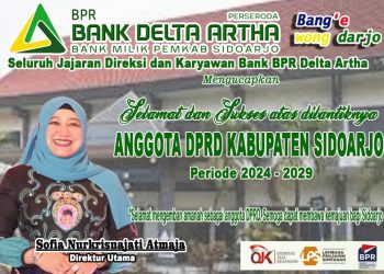 Direksi dan Karyawan Perseroda Bank BPR Delta Artha Mengucapkan Selamat Atas Pelantikan Anggota DPRD Kabupaten Sidoarjo Periode 2024-2029
