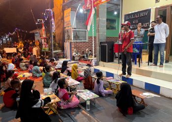 KKN Mahasiswa UPN Veteran Jatim Bantu Lomba Mewarnai RW 03 Desa Jati