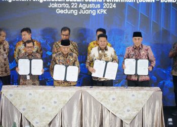 Pemkab Sidoarjo Teken Kerjasama BUMN dan BUMD Pengelolaan Sampah