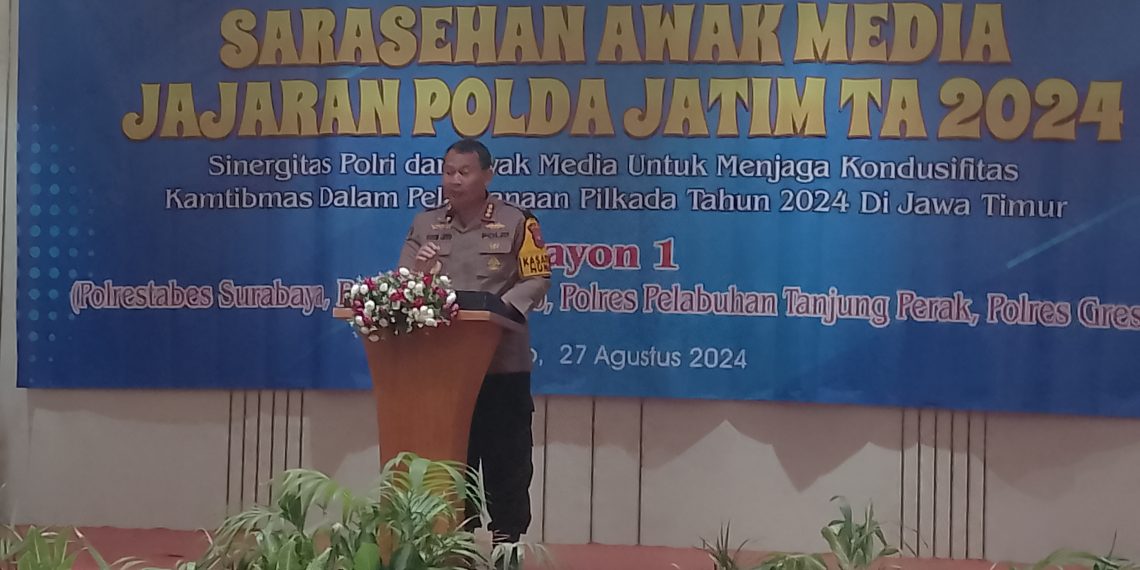 Polda Jatim Gelar Sarasehan Media Sinergi Pilkada Serentak 2024 Aman dan Damai