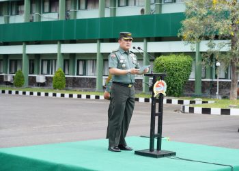 Kasrem 084/Bhaskara Jaya Pimpin Apel Gelar Pasukan Pengamanan VVIP Kunjungan Kerja Presiden RI