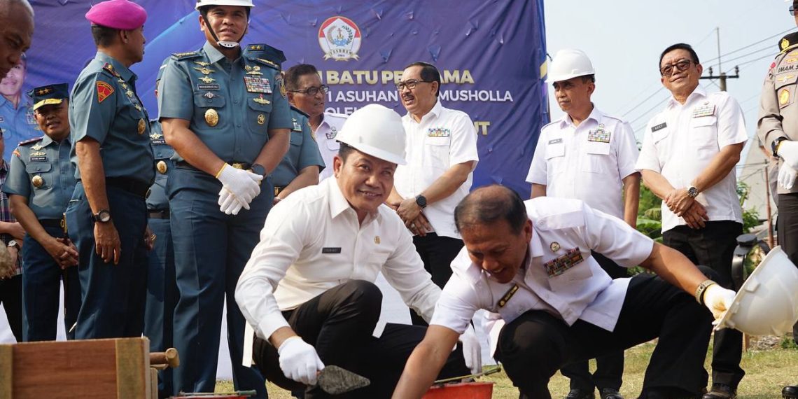 KSAL dan Plt Bupati Sidoarjo Subandi Hadiri Peletakan Batu Pertama Pembangunan  Yasbhim 3