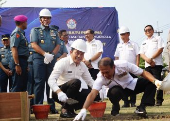 KSAL dan Plt Bupati Sidoarjo Subandi Hadiri Peletakan Batu Pertama Pembangunan  Yasbhim 3