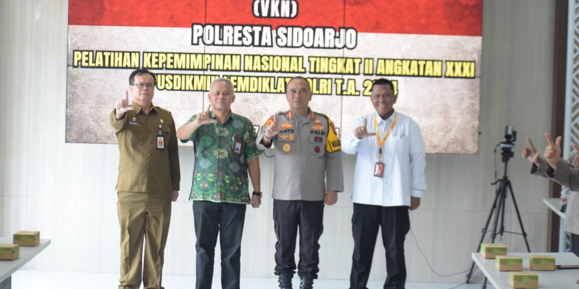 Visitasi Kepemimpinan Nasional Pusdikmin Lemdiklat Polri di Polresta Sidoarjo