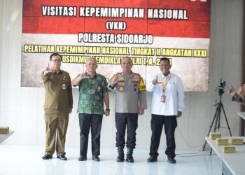 Visitasi Kepemimpinan Nasional Pusdikmin Lemdiklat Polri di Polresta Sidoarjo