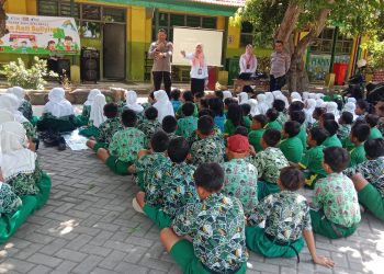 Cegah Bullying, Polisi Berikan Edukasi Pelajar SDN Janti Tulangan