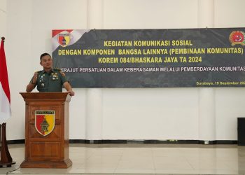 Korem 084/Bhaskara Jaya Menggelar Komunikasi Sosial dengan Komponen Bangsa