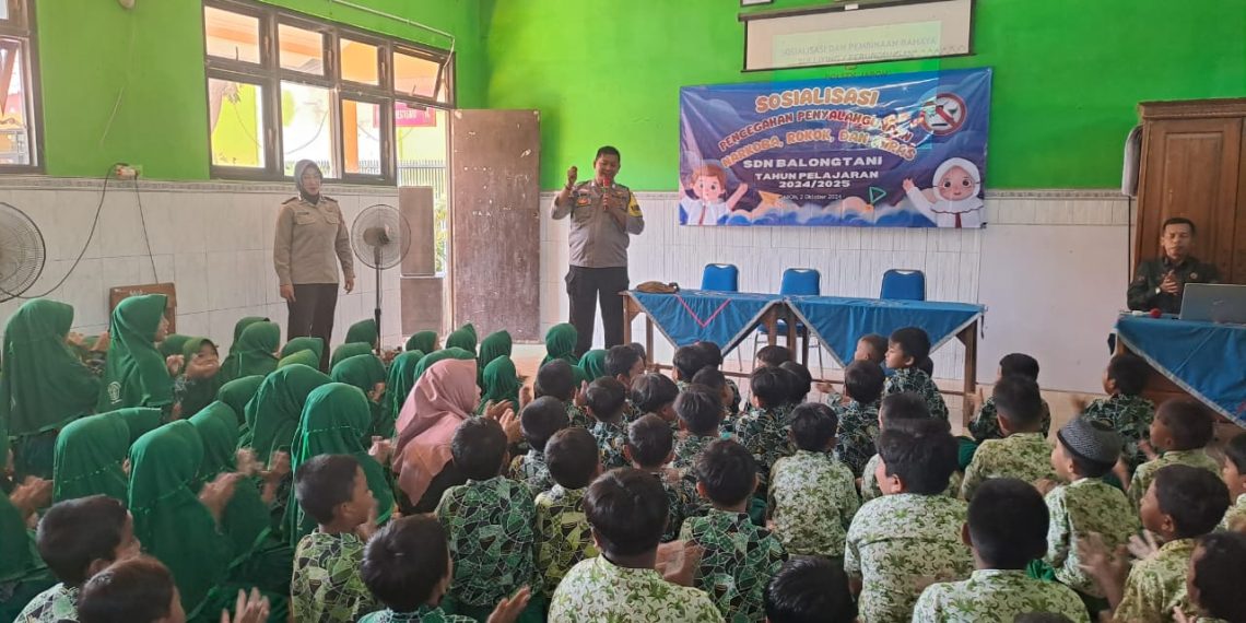 Polsek Jabon Edukasi Bahaya Perundungan dan Narkoba di SDN Balongtani