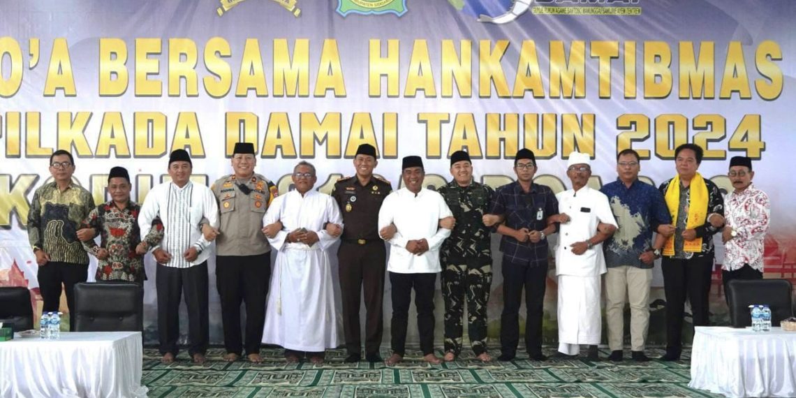 Doa Bersama Kodim 0816 Sidoarjo, Sinergi Wujudkan Pilkada Aman dan Damai