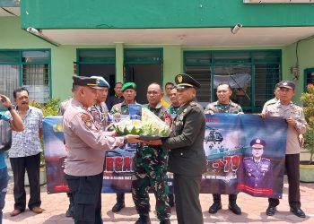 Polsek Jajaran Polresta Sidoarjo Silaturahmi HUT TNI Ke-79