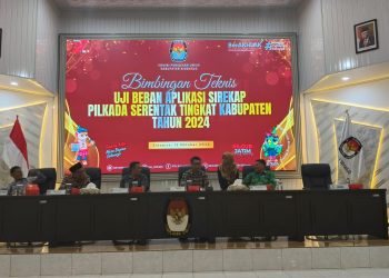 KPU Sidoarjo Bersama PPK Mulai Uji Coba SIREKAP Pilkada 2024