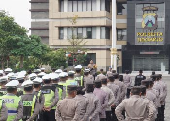 Patroli Gabungan di Sidoarjo, Wujudkan Situasi Kondusif Saat Pelantikan Presiden Terpilih
