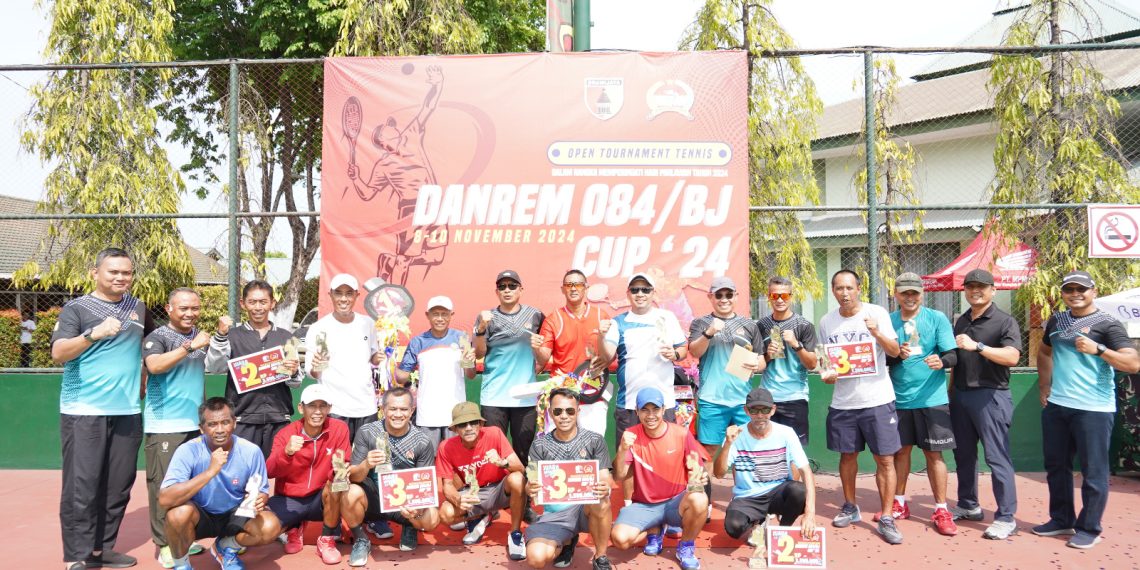 Danrem 084/Bhaskara Jaya Tutup Open Tournament Tenis Danrem Cup 2024