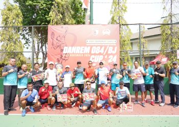 Danrem 084/Bhaskara Jaya Tutup Open Tournament Tenis Danrem Cup 2024