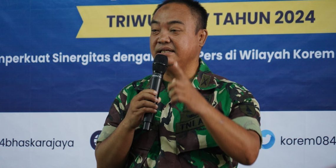 Penrem 084/BJ Jalin Sinergitas dengan Media