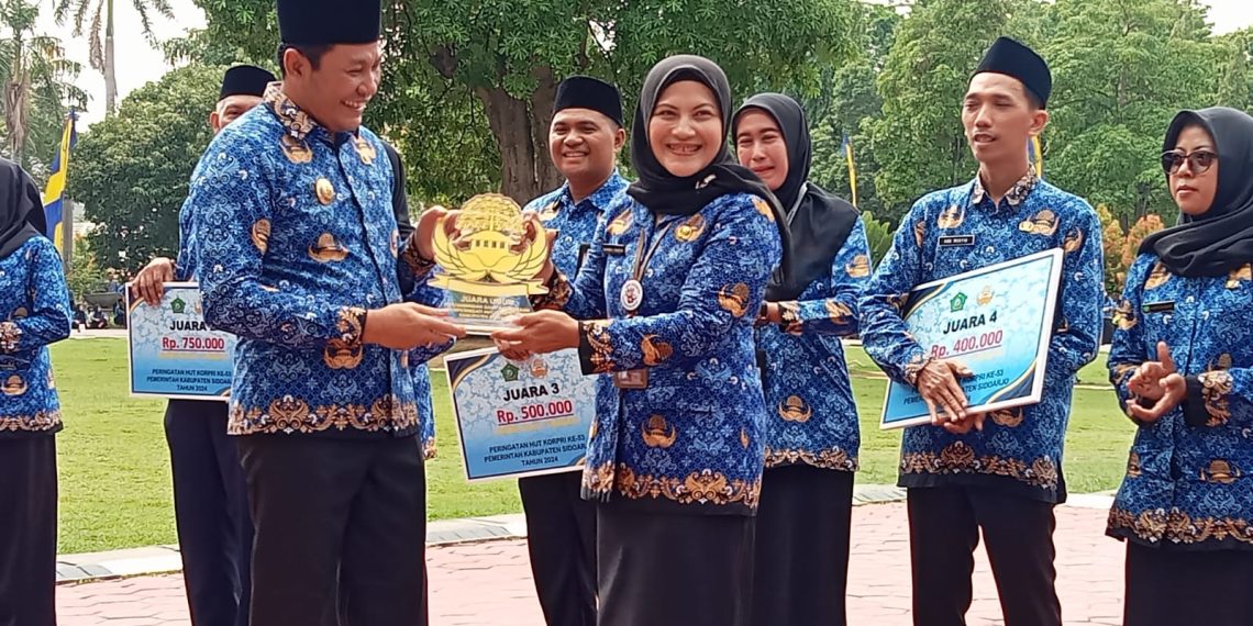 Dengan Motto Bersama Kita Bisa, Dinkes Sidoarjo Sabet Juara Umum HUT Korpri ke-53