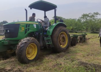 Wujudkan Ketahanan Pangan Polisi di Sidoarjo Buka Lahan Tidur Jadi Produktif Ditanami Jagung