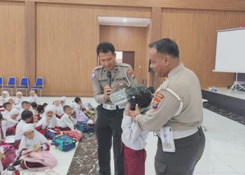 Satlantas Polresta Sidoarjo Edukasi Tertib Lalu Lintas Pelajar SD