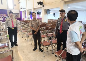 Sat Samapta Polresta Sidoarjo Patroli Gereja Jelang Natal