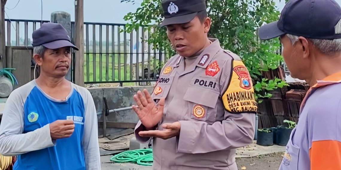 Bhabinkamtibmas Desa Bakung Temenggungan Pantau Pekarangan Pangan Bergizi