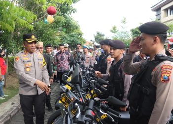 Kapolresta Sidoarjo Pimpin Apel Pengamanan Malam Tahun Baru 2025