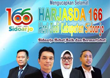 Direksi dan Karyawan Perumda Delta Tirta Sidoarjo Mengucapkan Selamat dan Sukses Hari Jadi Kabupaten Sidoarjo Ke-166