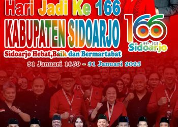 Fraksi PDIP DPRD Kabupaten Sidoarjo Mengucapkan Selamat dan Sukses Hari Jadi Kabupaten Sidoarjo Ke-166