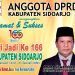 Anggota DPRD Sidoarjo dari Fraksi Partai Gerindra Anang Siswandoko ST Mengucapkan Selamat dan Sukses Hari Jadi Kabupaten Sidoarjo ke-166