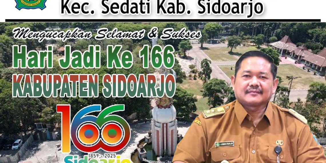 Kepala Desa Semampir Kec Sedati LUQMAN MUALIM SH mengucapkan Selamat dan Sukses Hari Jadi Kabupaten Sidoarjo Ke-166