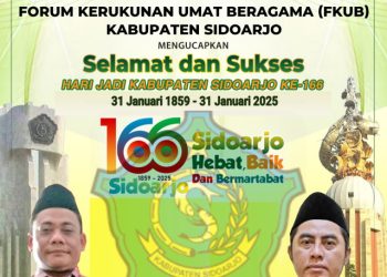 FKUB Kabupaten Sidoarjo Mengucapkan Selamat dan Sukses Hari Jadi Kabupaten Sidoarjo ke-166