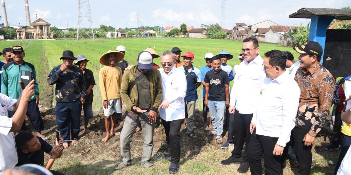Menko Bidang Pangan RI Zulkifli Hasan Tampung Keluh Kesah dan Semangati Petani Sidoarjo