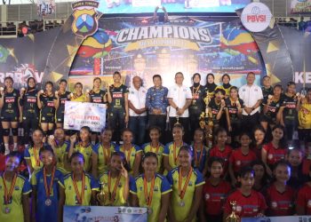 Kapolda Jatim dan Forkopimda Sidoarjo Semangati Puncak Kejurprov Jatim Bola Voli U-15