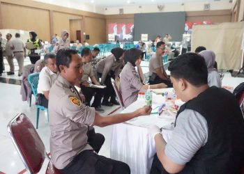 Polresta Sidoarjo Gelar Pemeriksaan Kesehatan Berkala Anggota