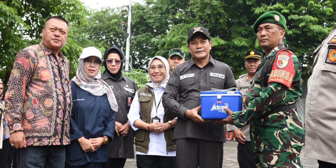 Cegah PMK, Pemprov Jatim Bersama Pemkab Sidoarjo Pantau Kesehatan Hewan Ternak