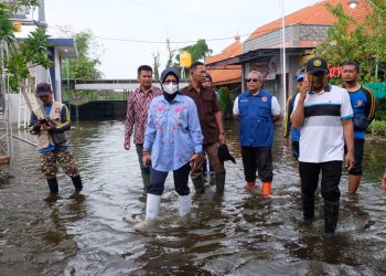 Pemkab Sidoarjo Upayakan Penanganan Maksimal Banjir di Waru dan Tanggulangin