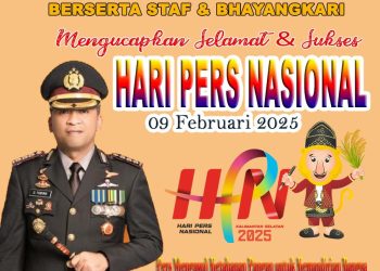 Kapolresta Sidoarjo Kombes Pol Christian Tobing Mengucapkan Selamat dan Sukses Memperingati Hari Pers Nasional 2025
