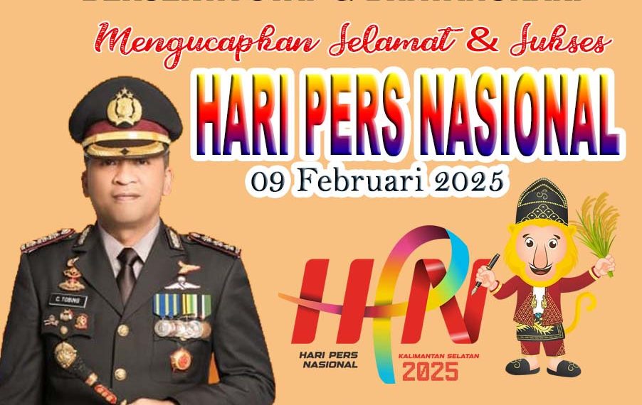Kapolresta Sidoarjo Kombes Pol Christian Tobing Mengucapkan Selamat dan Sukses Memperingati Hari Pers Nasional 2025