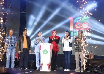 Wabup Sidoarjo Hj Mimik Idayana Apresiasi Festival Musik Gratis Harjasda ke-166