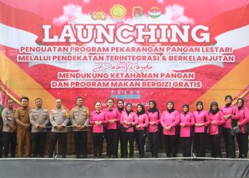Polresta dan Bhayangkari Cabang Kota Sidoarjo Ikuti Launching Penguatan Program Pekarangan Pangan Lestari