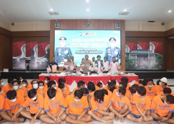 Polresta Sidoarjo Ungkap 110 Kasus Narkoba dan Ringkus 134 Tersangka