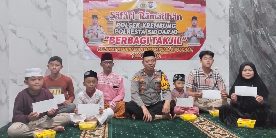 Kapolsek Krembung Gelar Safari Ramadhan, Pererat Silaturahmi dengan Masyarakat