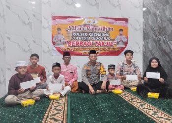 Kapolsek Krembung Gelar Safari Ramadhan, Pererat Silaturahmi dengan Masyarakat