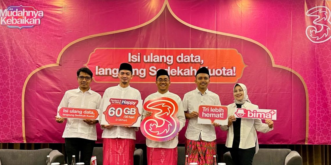 Program Sedekah Kuota, Tri Ajak Pelanggan Berbagi Kebaikan di Bulan Ramadan