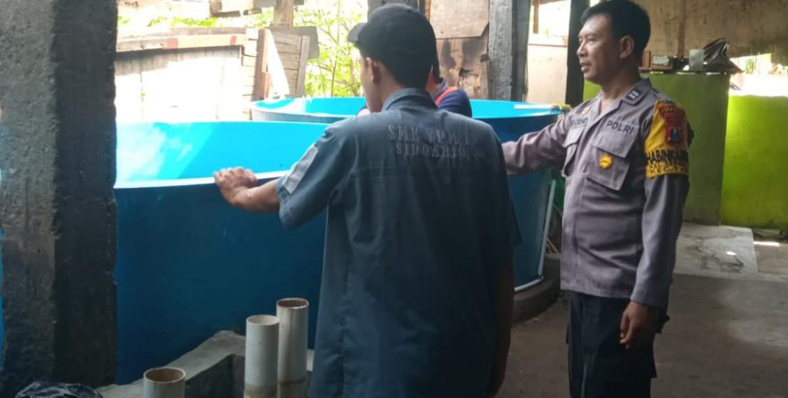 Kapolsek Taman Pertajam Peran Bhabinkamtibmas dalam Ketahanan Pangan Bergizi di Desa