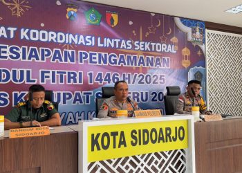 Polresta Sidoarjo Gelar Rakor Lintas Sektoral Kesiapan Pengamanan Idul Fitri 2025