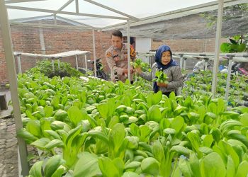 Bhabinkamtibmas Bungurasih Ajak Warga Manfaatkan Lahan Tidur untuk Tanam Sayuran