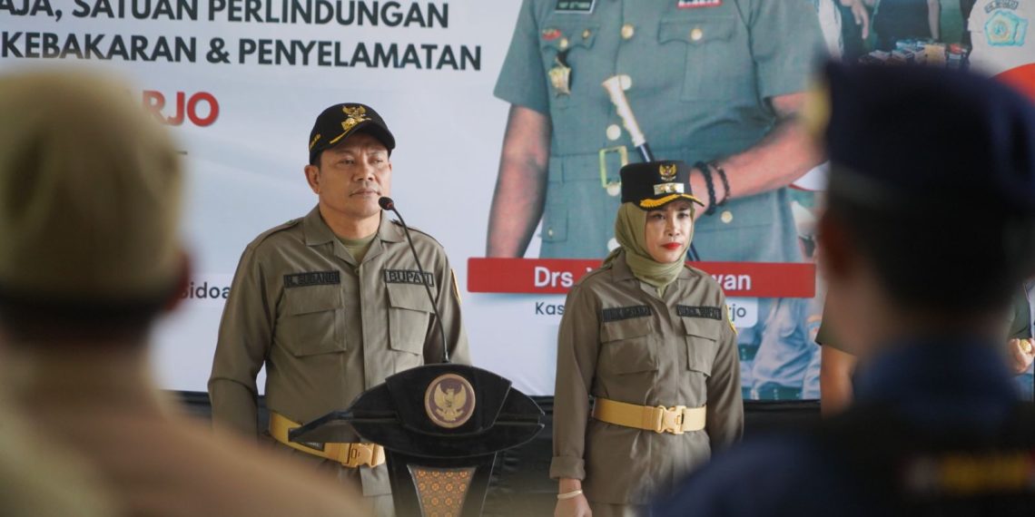 Bupati Subandi Pimpin Apel Kesiapsiagaan Nasional Satpol PP, Satlinmas, dan Damkar di Sidoarjo